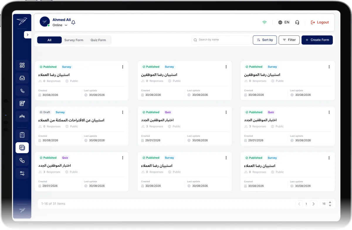Interactive Surveys